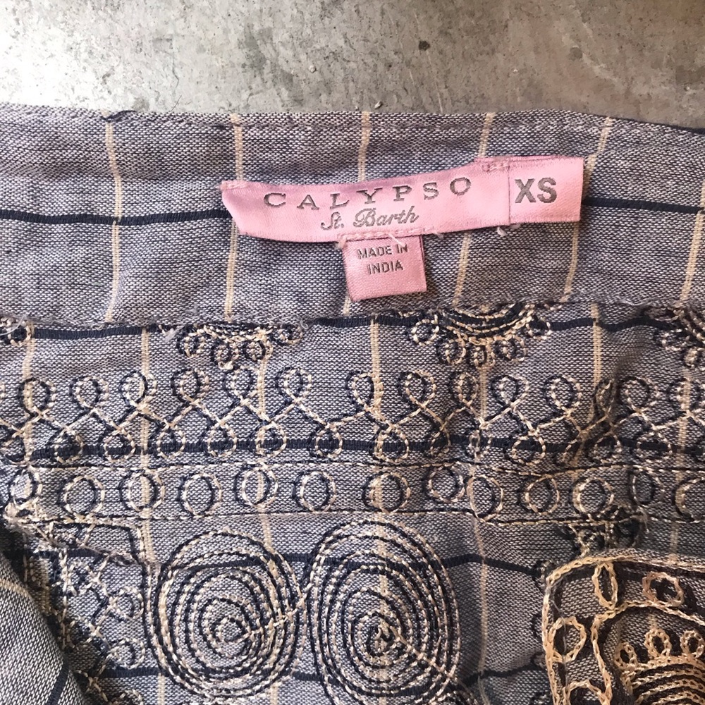 Calypso St Barth embroidered tunic
